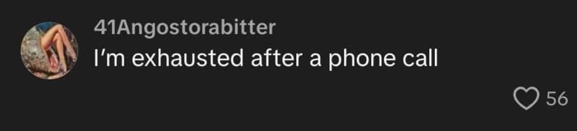 Person discussing phone anxiety