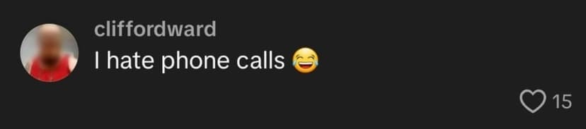 Phone call anxiety story