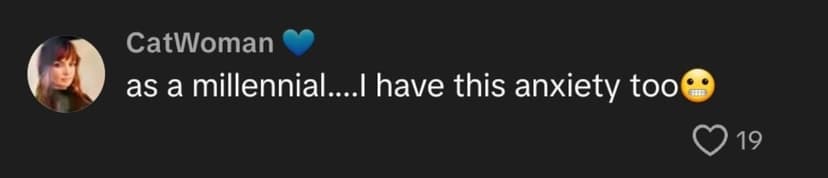 Person expressing call anxiety