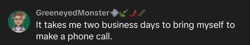 Person sharing phone phobia experience