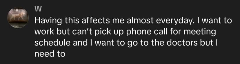 Person sharing phone struggles