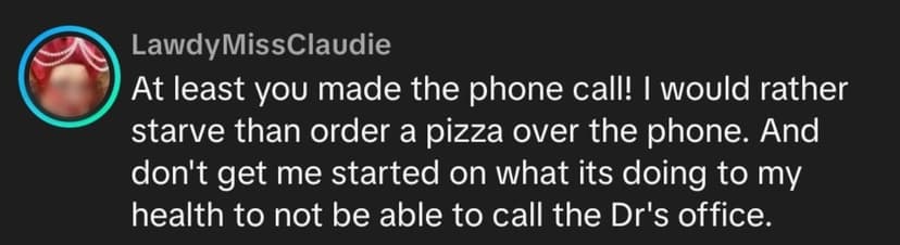 Phone anxiety experience