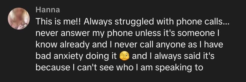 Real testimonial about call anxiety