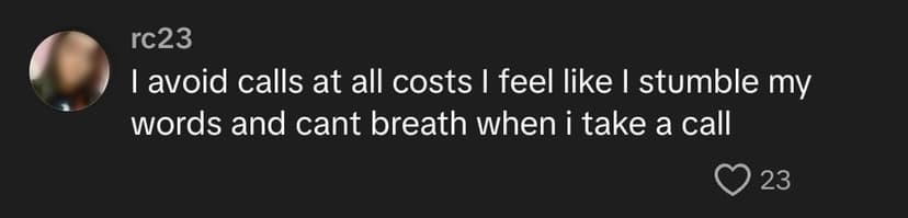 Phone anxiety experience Phone anxiety experience